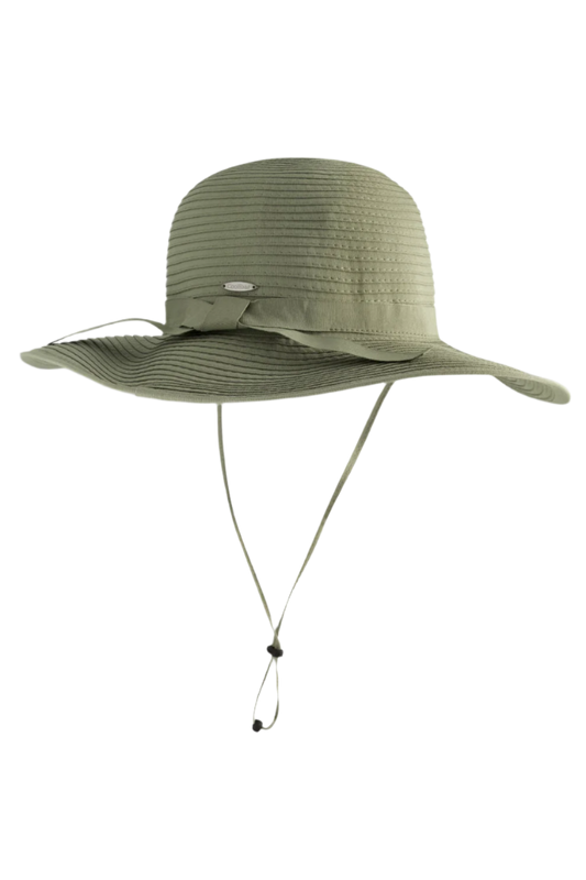 Coolibar Shelly Shapeable Travel Sun Hat UPF 50+ - Sage