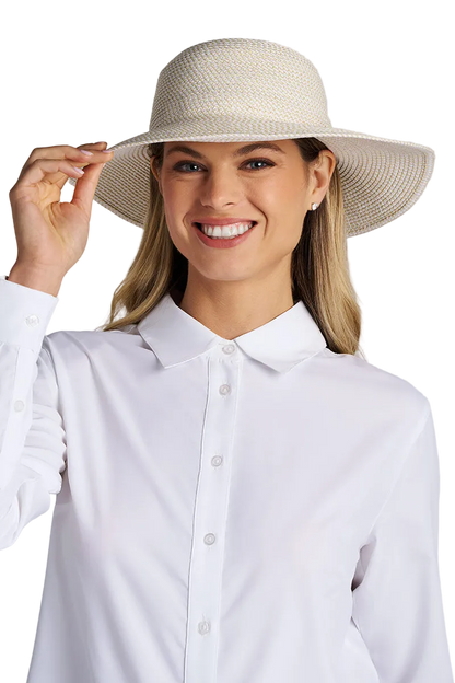 Coolibar Blake Elegant Floppy Sun Hat UPF 50+ - Ivory