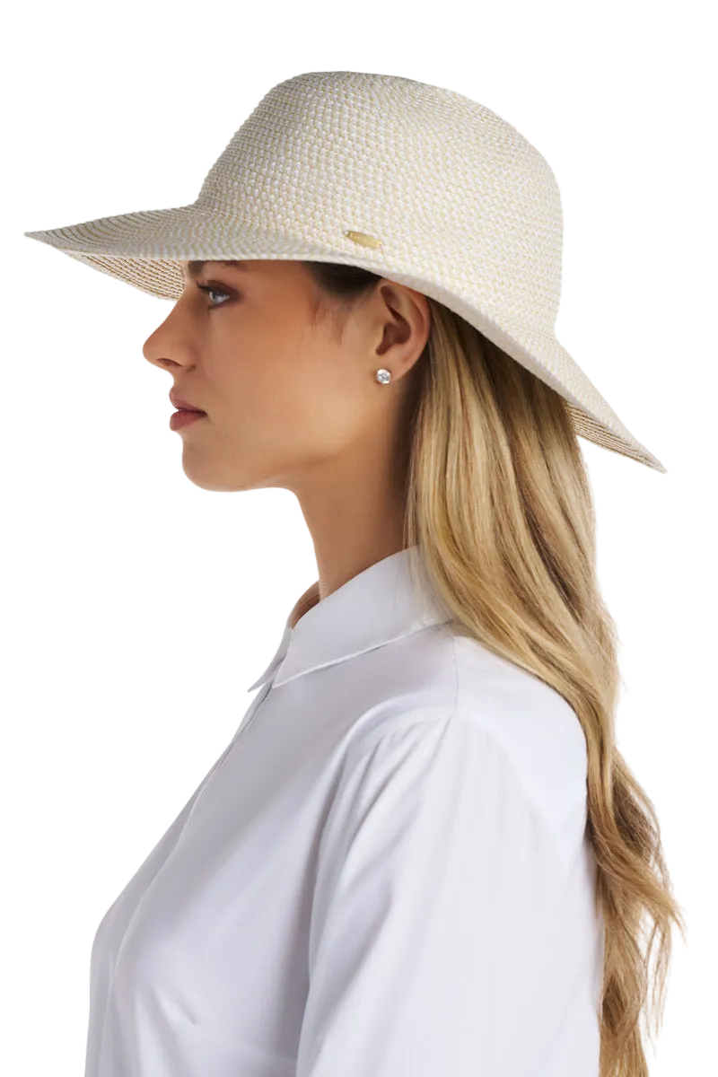 Coolibar Blake Elegant Floppy Sun Hat UPF 50+ - Ivory