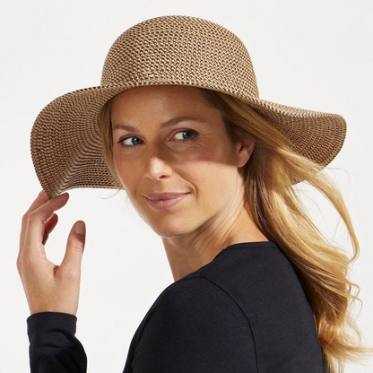 Coolibar Blake Elegant Floppy Sun Hat UPF 50+ - Tan