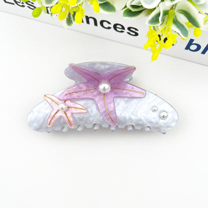 SSR Acetate Pearl Large Starfish Claw Clip