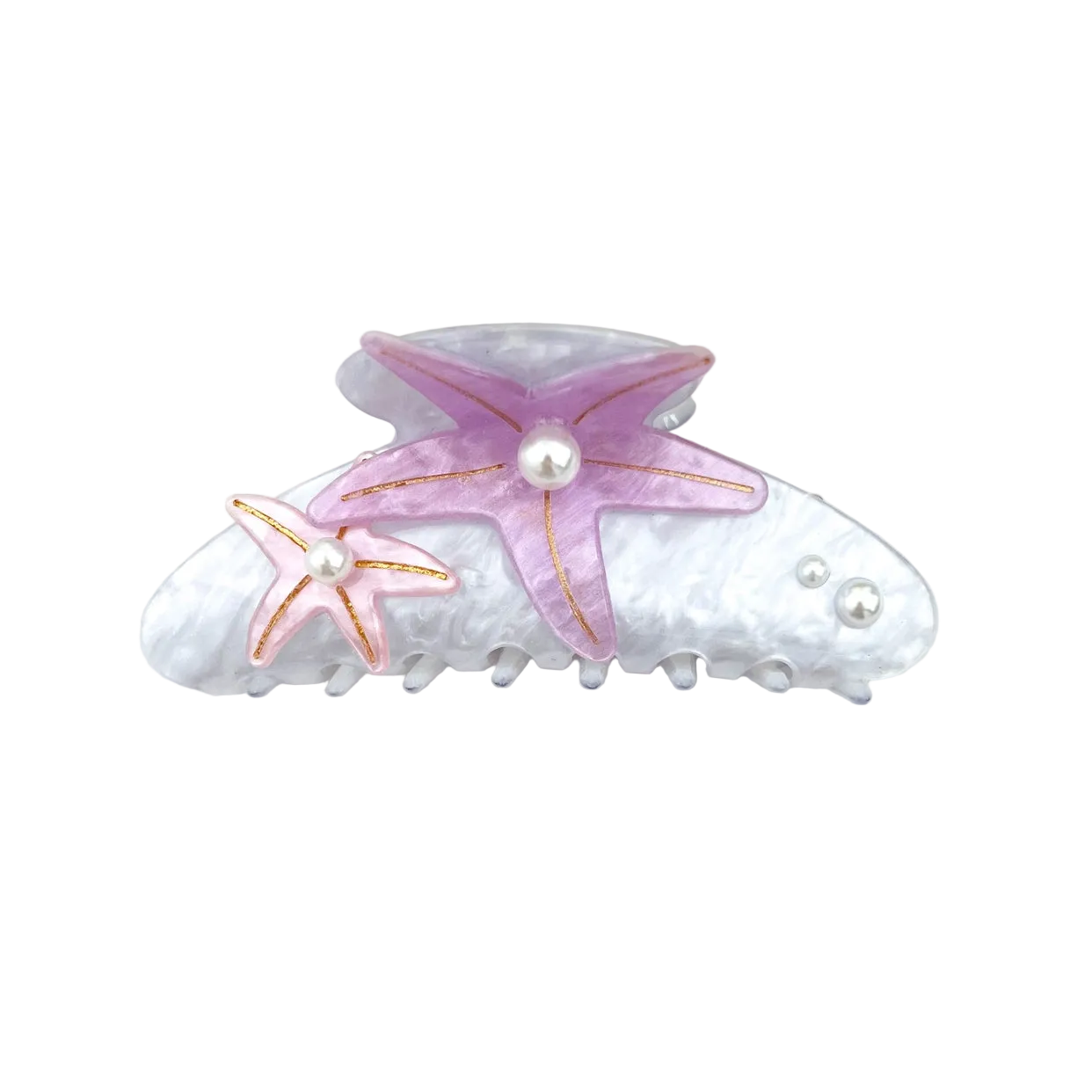 SSR Acetate Pearl Large Starfish Claw Clip