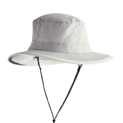 Coolibar Women's Convertible Boating Hat UPF 50+ - Light Grey