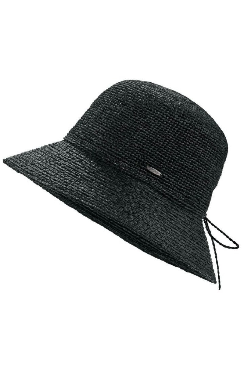 Coolibar Carolina Summer Cloche Hat UPF 50+ - Black