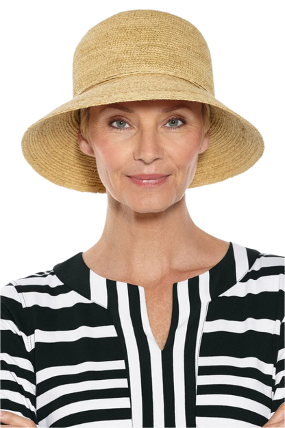 Coolibar Carolina Summer Cloche Hat UPF 50+ - Natural