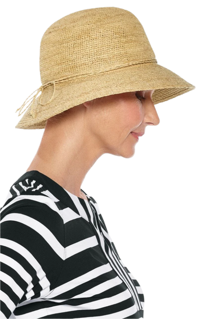 Coolibar Carolina Summer Cloche Hat UPF 50+ - Natural