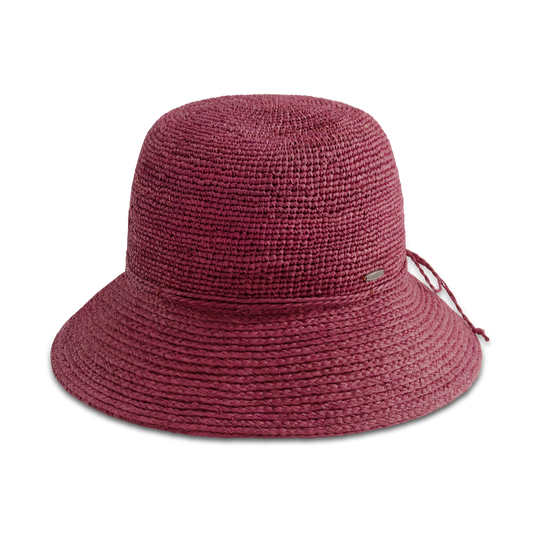 Coolibar Carolina Summer Cloche Hat UPF 50+ - Red Crush