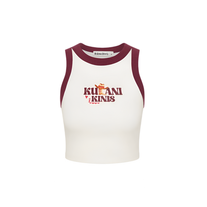 Kulani Kinis Bind Crop Tank Top - Wild West - FINAL SALE