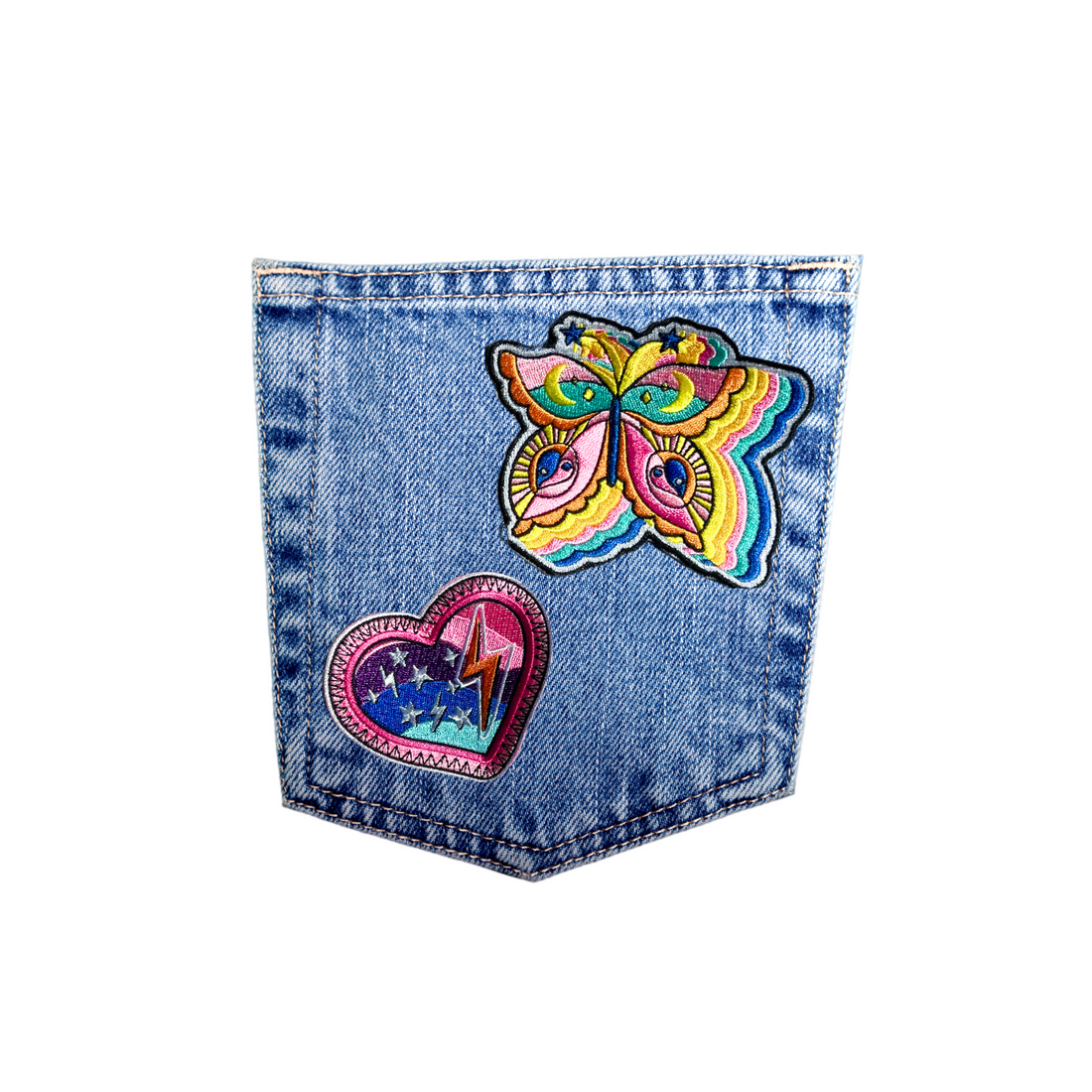 Kulani Kinis Iron-On Patches - Electric Sunshine