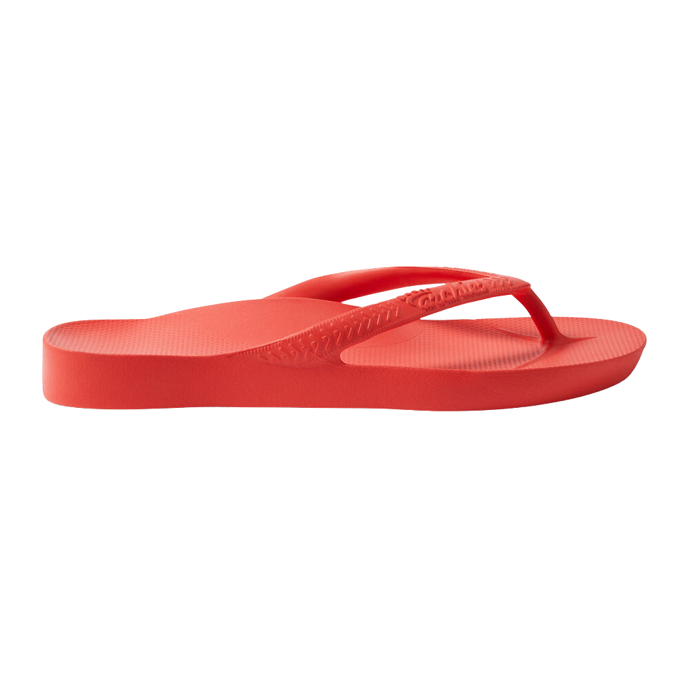 Archies Arch Support Flip Flops - Coral – Sylvia's Sport & Resort