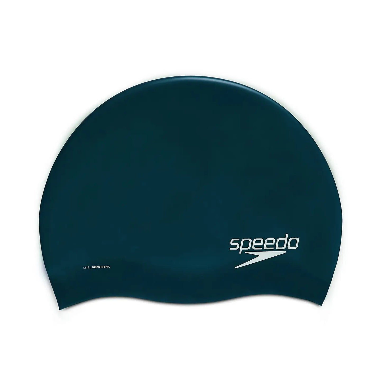 Speedo Silicone Elastomeric Adult Swim Cap - Navy Blue