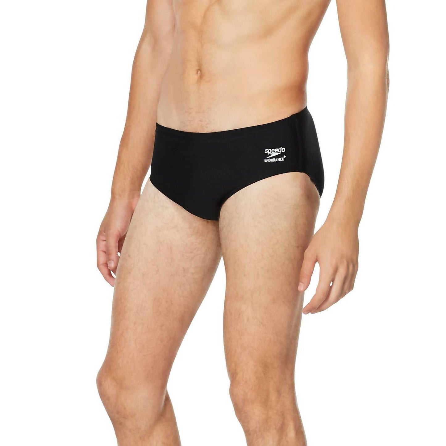 Speedo Endurance Men's Solid Brief Swimsuit - Black