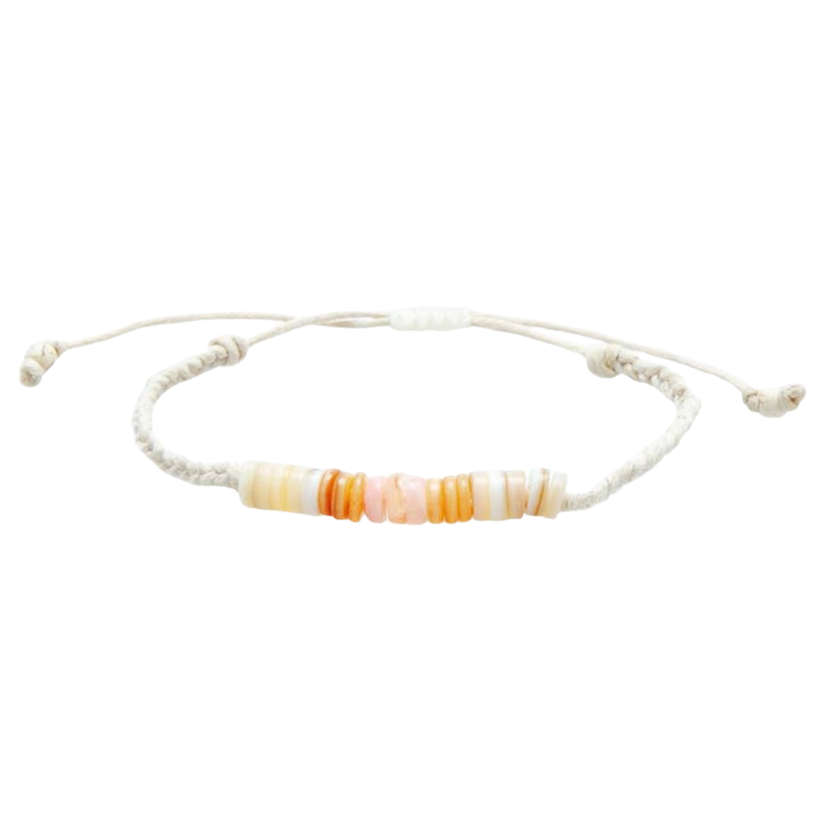 Lotus and Luna Braided Puka Bracelet - Brisa