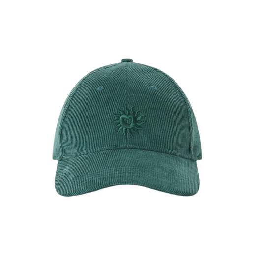 Kulani Kinis Vintage Corduroy Cap Hat -Teal Forest