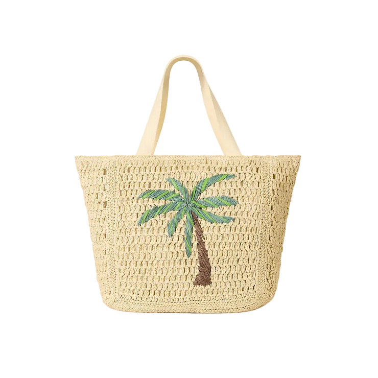 Kulani Kinis Straw Beach Tote Bag - Palm Breeze