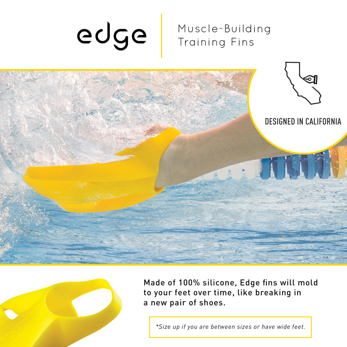 Finis Edge Muscle-Building Training Fins - FINAL SALE!