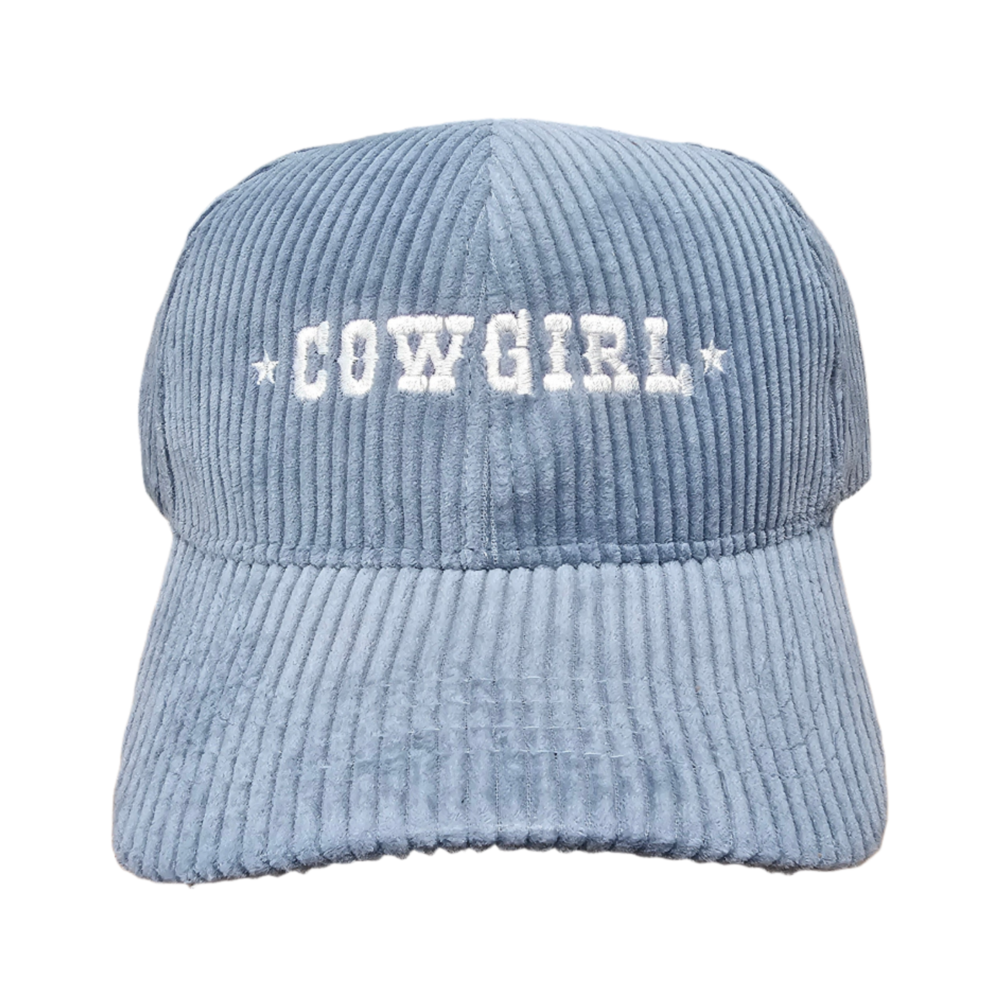 David And Young Cowgirl Corduroy Baseball Hat - Blue