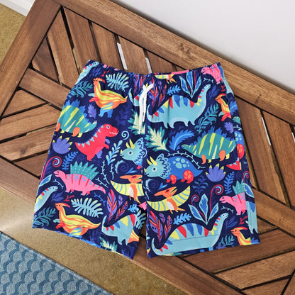 Millie Loves Lily Boys Swim Trunks -  Navy Dino