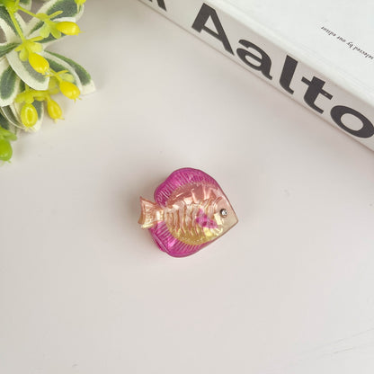 SSR Acetate Mini Pink Tropical Fish Claw Clip