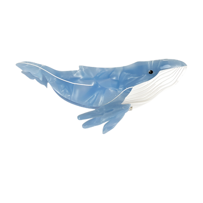 SSR Acetate Whale Hair Claw Clip - Light Blue