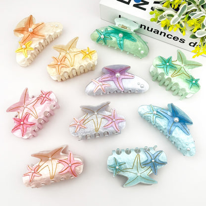 SSR Acetate Pearl Small Starfish Claw Clip