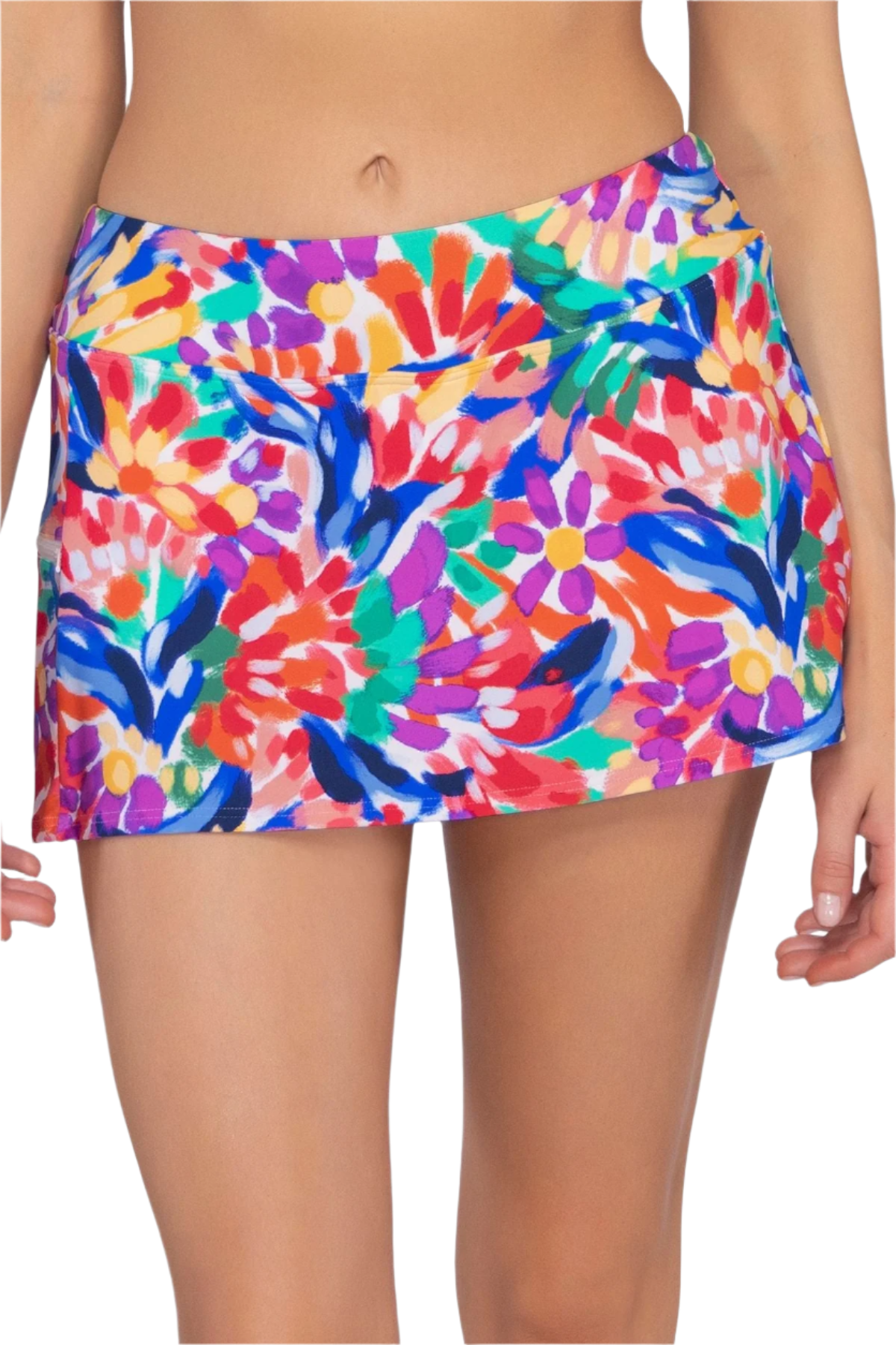 Sunsets Sporty Swim Skirt - Living Color FINALSALE