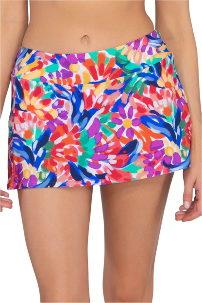 Sunsets Sporty Swim Skirt - Living Color - FINAL SALE
