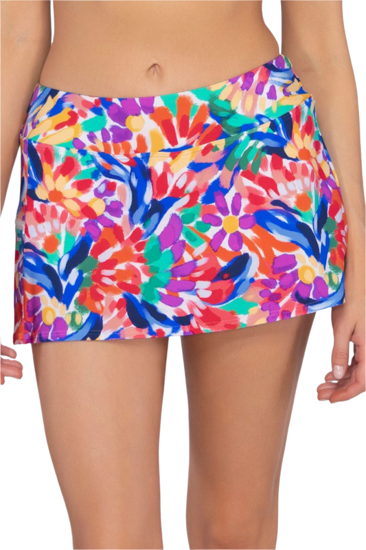 Sunsets Sporty Swim Skirt - Living Color FINALSALE