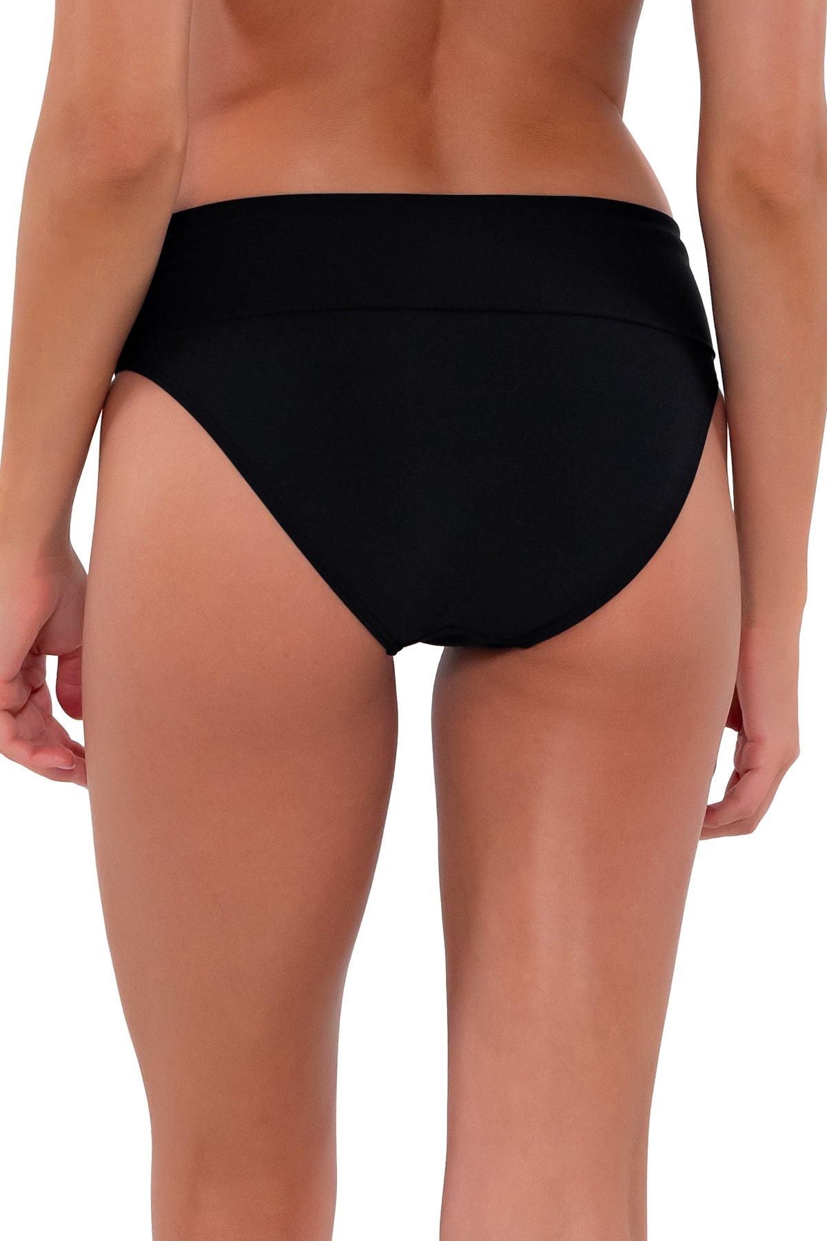 Sunsets Hannah High Waist Swim Bottom - Black