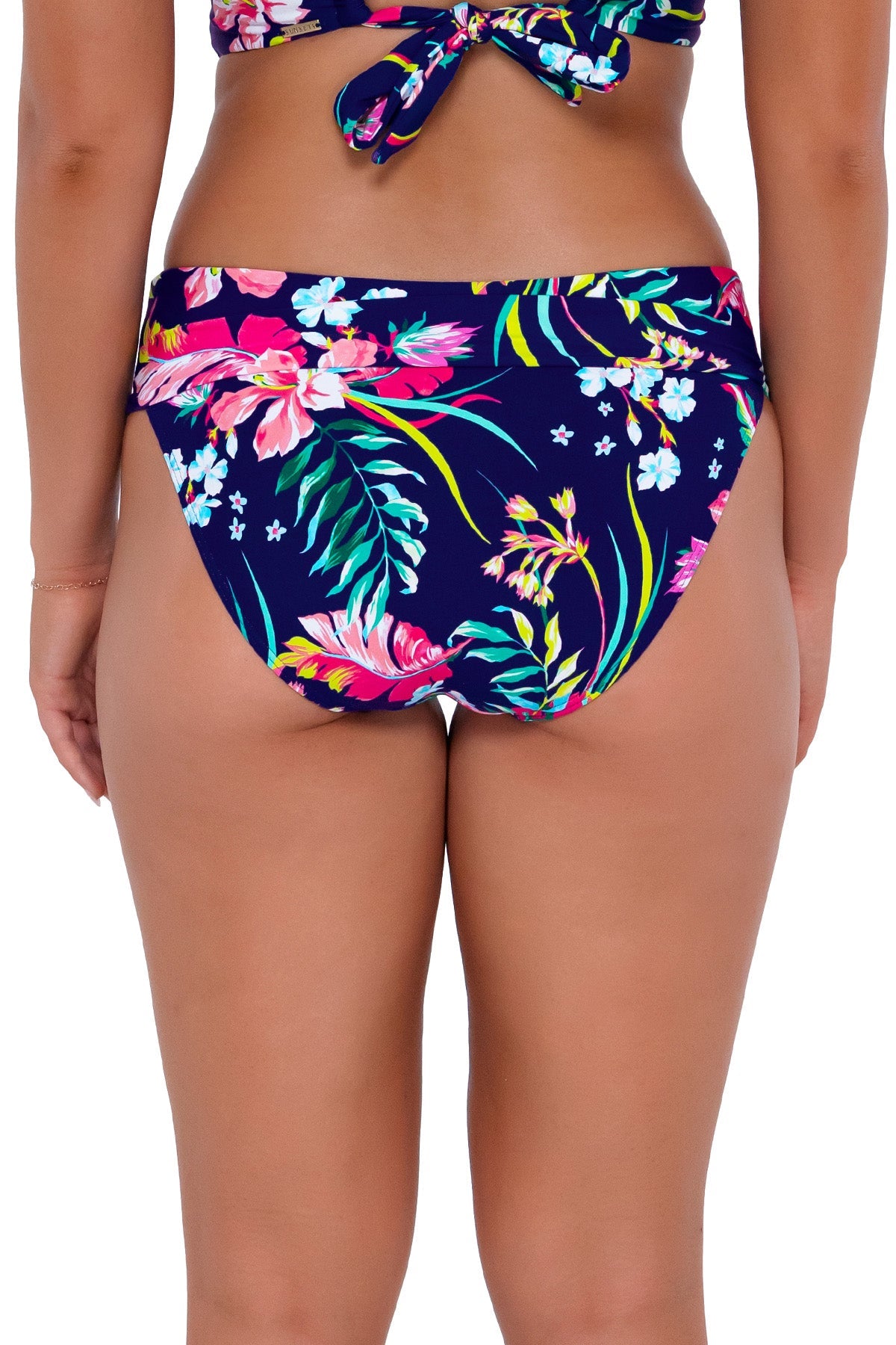 Sunsets Hannah High Waist Bottom - Island Getaway