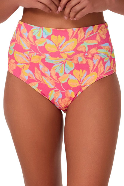 Sunsets Hannah High Waist Swim Bottom - Magic Hour Crepe