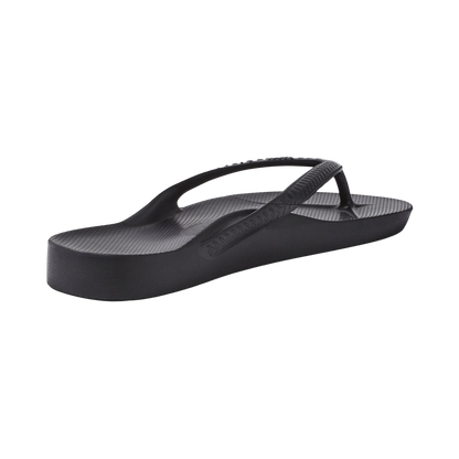 Archies Arch Support Flip Flops - Black