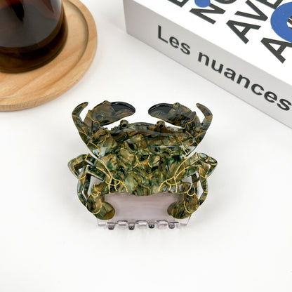 SSR Acetate Crab Hair Claw Clip - Green