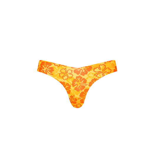 Kulani Kinis Cheeky V Bikini Bottom - Tangerine Dreams