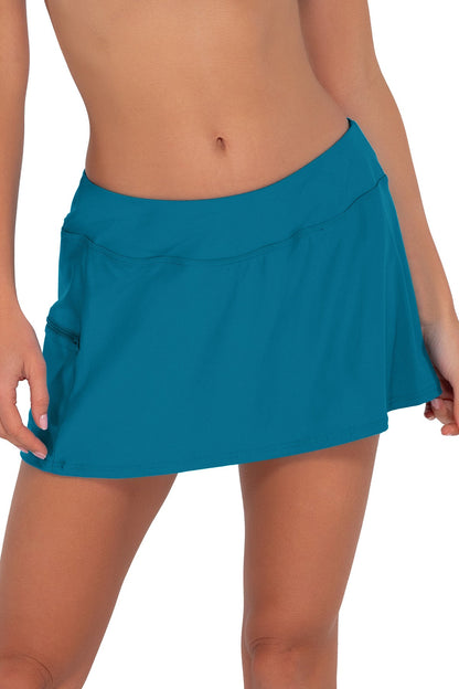 Sunsets Sporty Swim Skirt - Avalon Teal - FINAL SALE