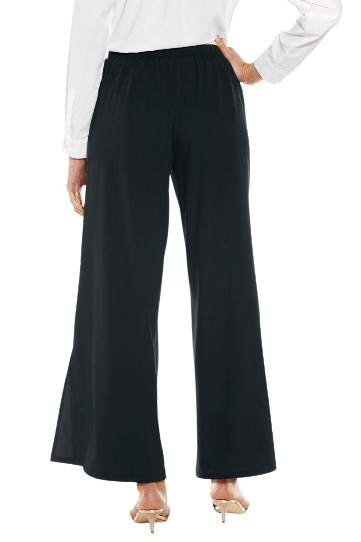 Coolibar Petra Wide Leg Pants UPF 50+ - Black