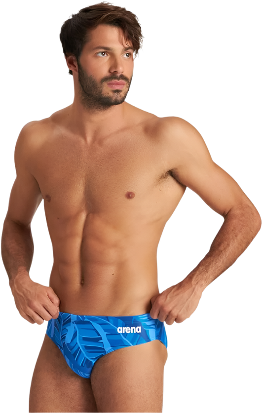 Arena Men's Tropical Brief Swimsuit - Royal Multi - FINAL SALE