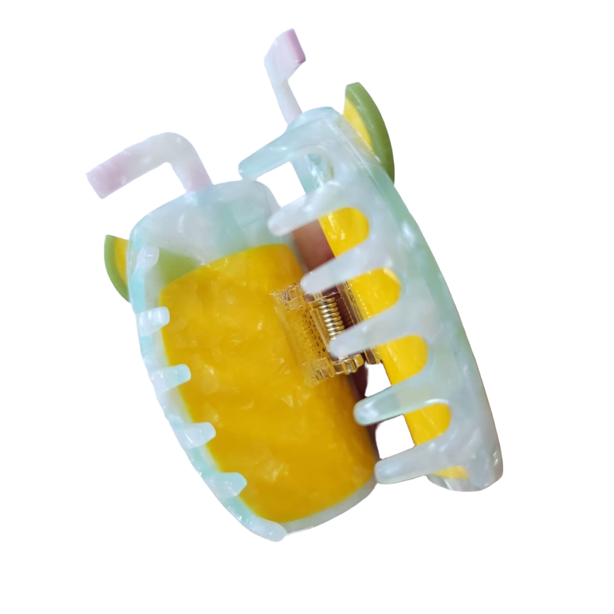 SSR Acetate Pina Colada Cocktail Claw Clip