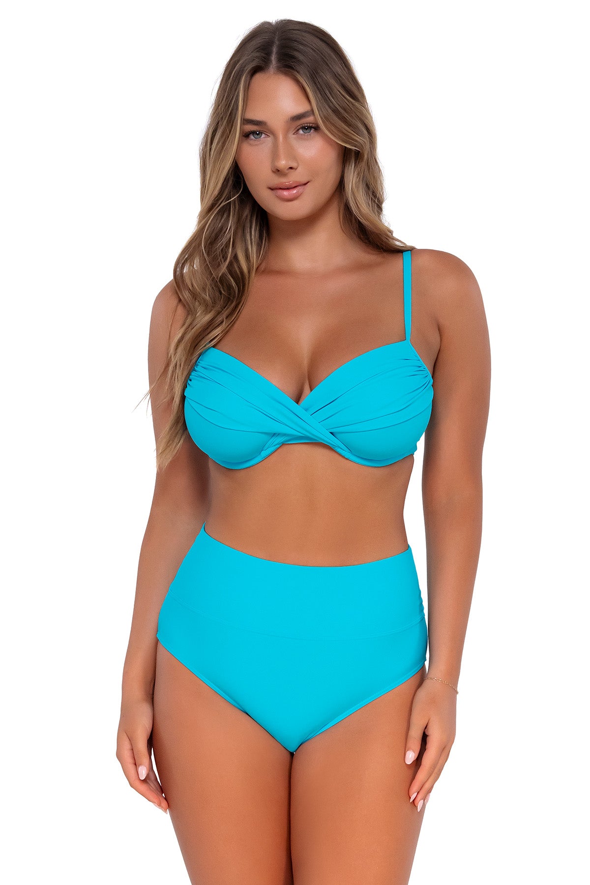 Sunsets Crossroads D/DD Cup Underwire Top - Blue Bliss