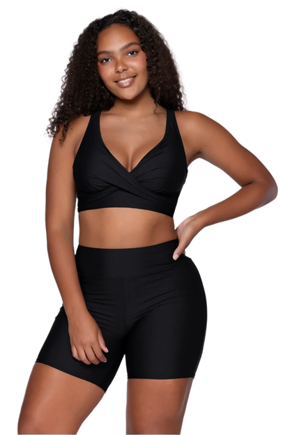Sunsets Bayside Bike Short - Black