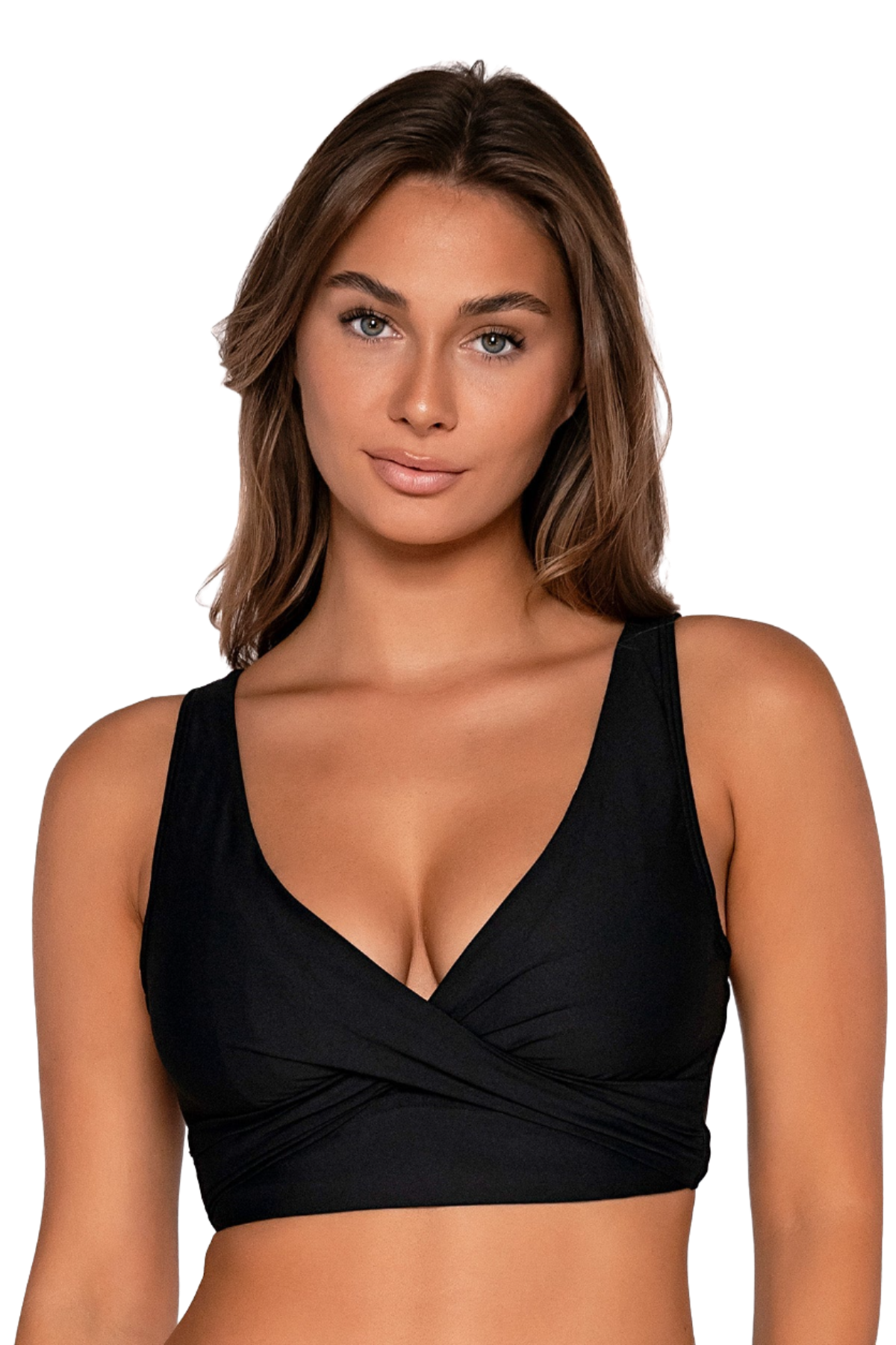 Sunsets Elsie D/DD Cup Bikini Top - Black