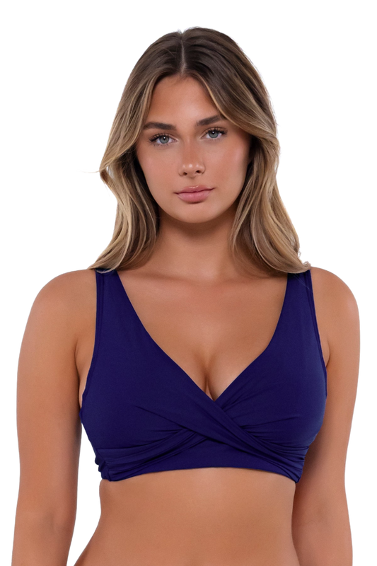 Sunsets Elsie D/DD Cup Bikini Top - Indigo