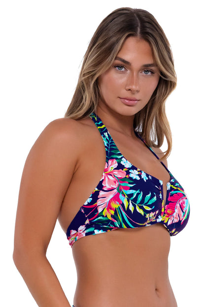 Sunsets Vienna V-Wire D/DD Bikini Top - Island Getaway - FINAL SALE