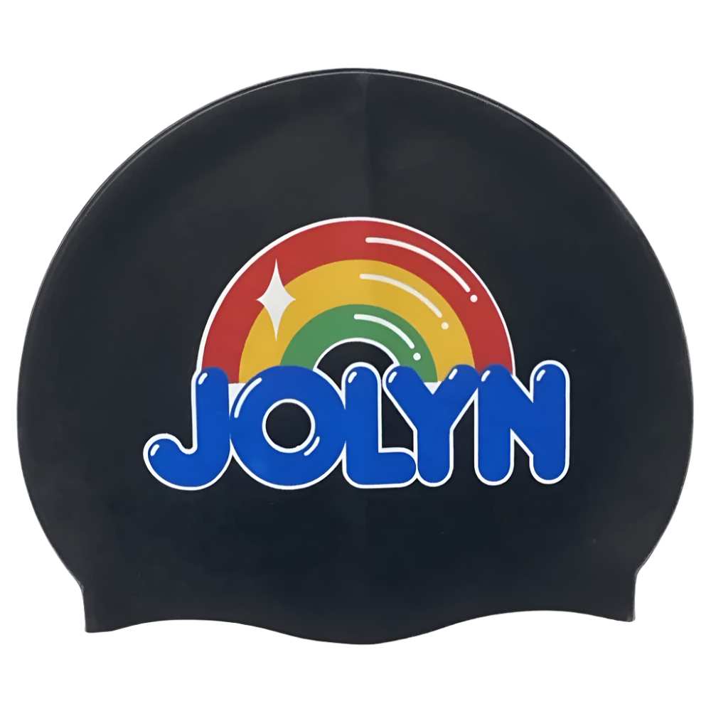 Jolyn Printed Silicone Swim Cap