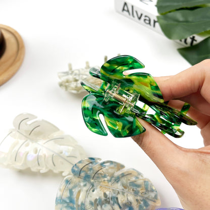 SSR Leaf Hair Claw Clip - Green