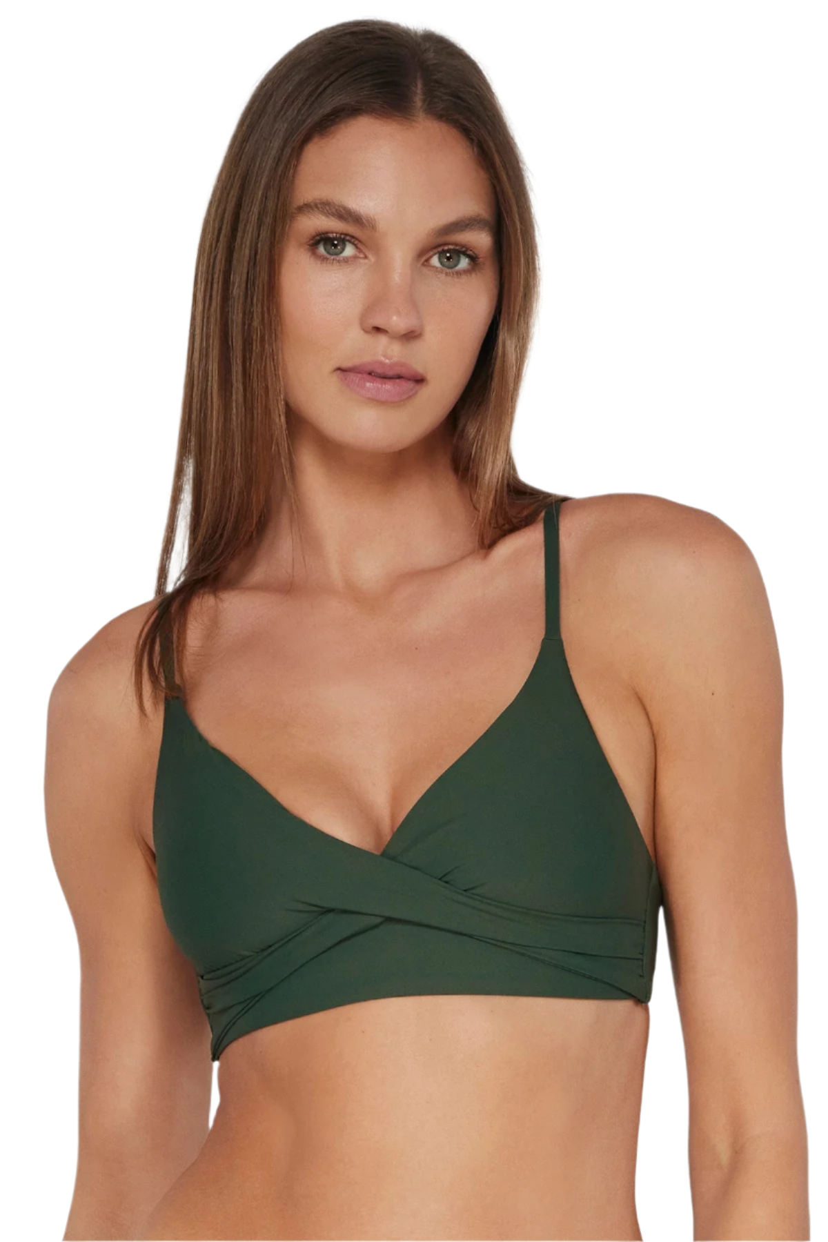 Sunsets Lyla Bralette Bikini Top - Island Green