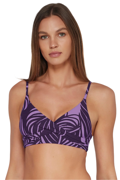 Sunsets Lyla Bralette Bikini Top - Mystic Palms - FINAL SALE