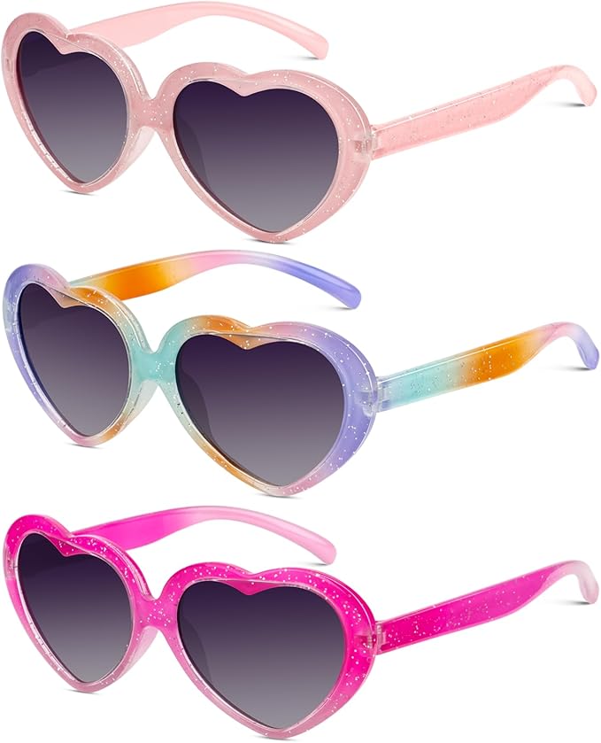 Children's Polarized Heart Sunglasses UV Protection