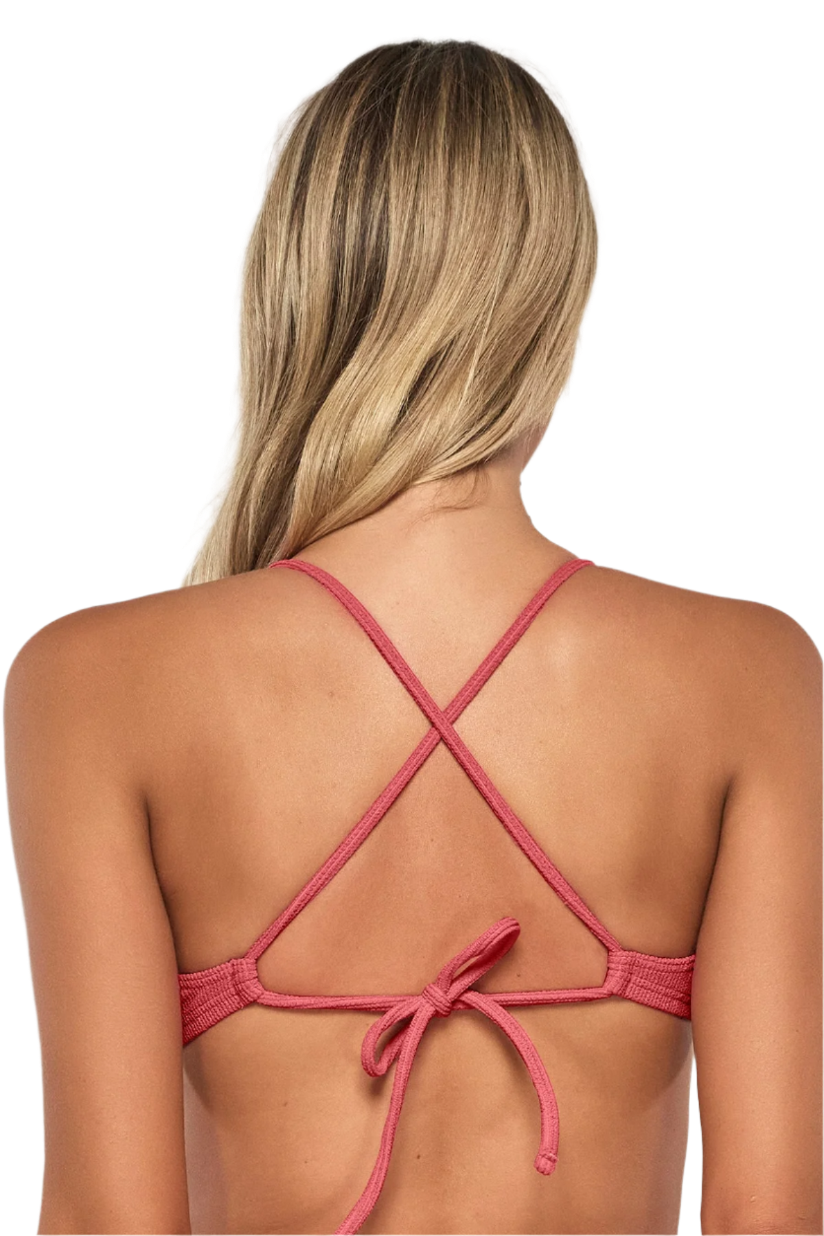 Pacifica Indie Bralette Bikini Top - Hibiscus Tea