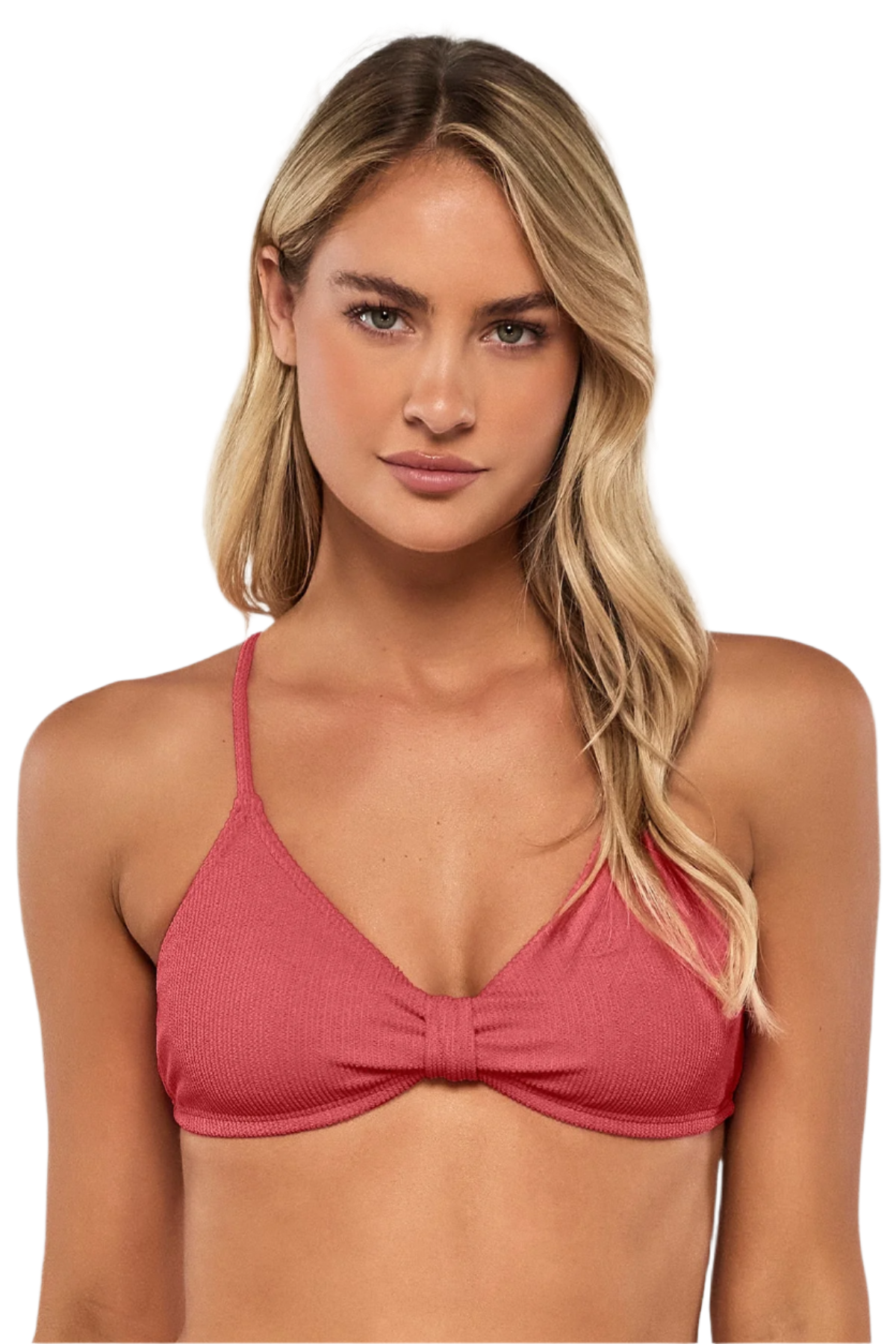 Pacifica Indie Bralette Bikini Top - Hibiscus Tea